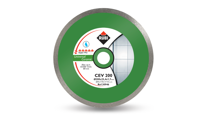 Алмазный диск для керамики Сплошной CEV-180 Pro 25912 фото