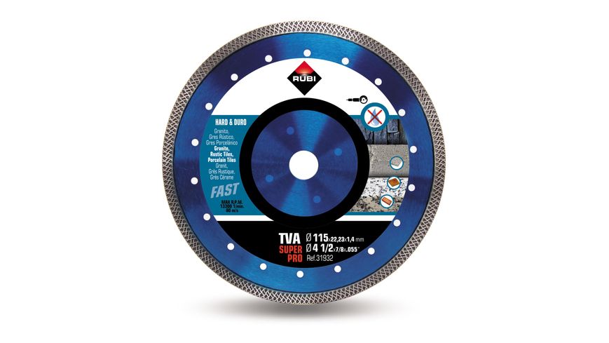 Алмазный диск для твёрдых материалов Turbo Viper TVA-115 Superpro 31932 фото